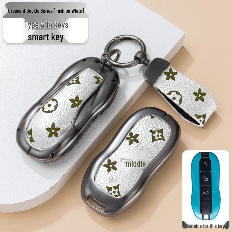 Compatible Metal Shell Key Case for Xiaomi SU7 2024 7Pro/MAX - Full Coverage Buckle Design for Men & Women