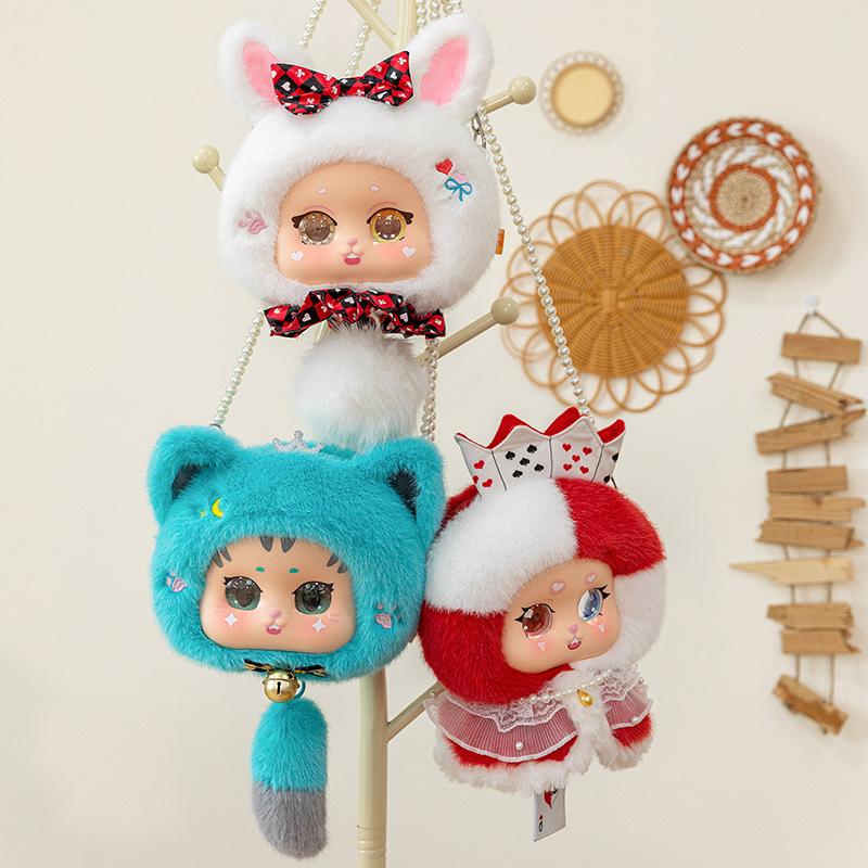 Alice Dreamland Plush Backpack Home Pendant for Girlfriends Birthday Gift Vinyl Face Rag Doll Messenger Bag