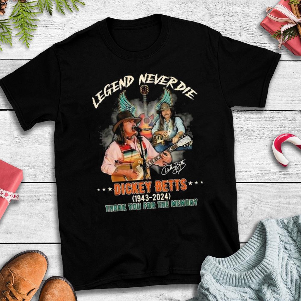 Vintage Dickey Betts Thank You For The Black Size S-4XL Tee Shirt Unisex T-Shirt XXXL