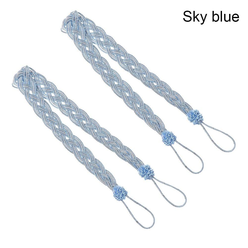 

2 шт./компл. Сатиновые плетеные подхваты для штор, плетеные ремешки с пряжками для штор, ретро, домашний декор