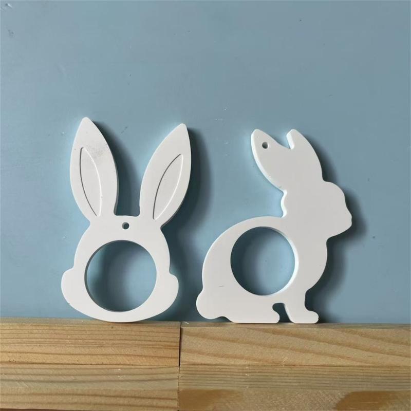 Heat Resistant Rabbits Silicone Mould For Easters Craft Casting And Decorative Figurines