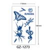Herbal Tattoo Stickers, Juice Tattoo Stickers, Semi-Permanent English Letter Tattoo Stickers Tattoo
