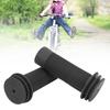 1Pair Ultralight Rubber Children Bicycle Anti Slip Handlebar Handle Grip Cover Accessory for Kid Bike(black )