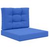 Outdoor Sofa Cushions 2 Pcs Royal Blue Polyester