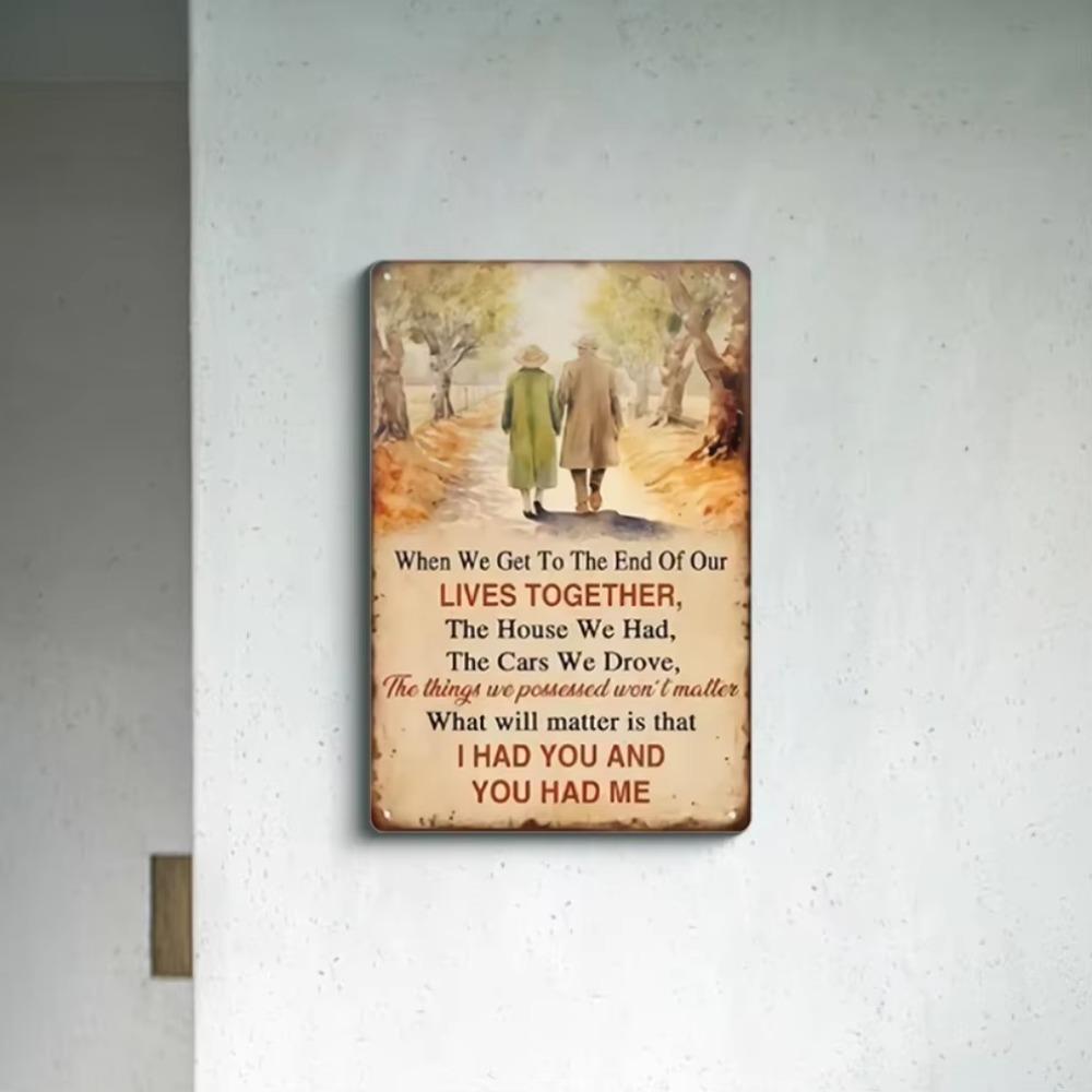 Vintage Creative Slogan Tin Art: Wall Hanging Decor for Bars, Cafes - Handicraft Pieces