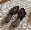 Women Slippers Crystal Cross-tied Slippers Sexy Low-heeled Sandals Flip-flops Clip-toe Fashion Outdoor Shoes Summer Slides Women