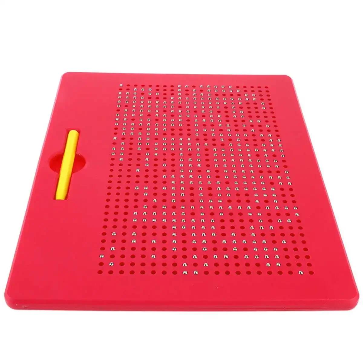 Magnetic Ball Drawing Board Kids Learning Drawing Sketch Pad Children s Graffiti Magnetic Drawing Board Kids Educational Toy красный