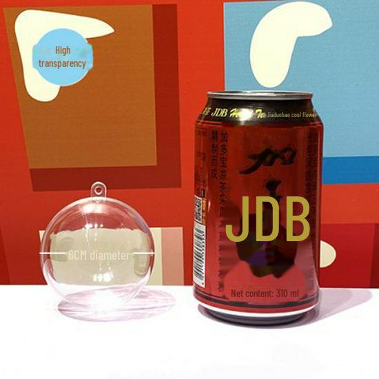 

Прозрачный пластиковый подвесной шар-украшение - открывающийся, круглый, для рождественских украшений и украшений для детского сада