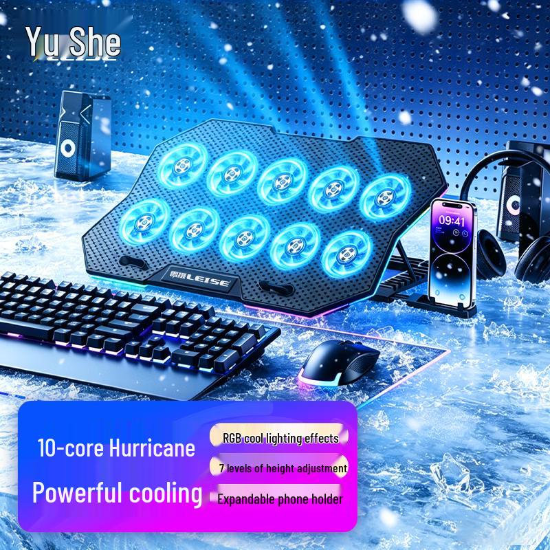 LEISE LS-FS10 10-Fan Laptop Cooler Stand