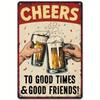 Decorative Signs Plaques Classic Style Wallmounted Aluminum Signage for Family Farm Bar Decor No Electricity Required
