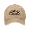Camel Trophy Accessories Unisex Baseball Cap Distressed Washed Cotton Hat Vintage Outdoor All Seasons Travel Adjustable Headwear