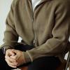 Men's Heavyweight Knit Zip-Up Jacket: Warm, Anti-Pilling, Casual & Classic for Autumn/Winter