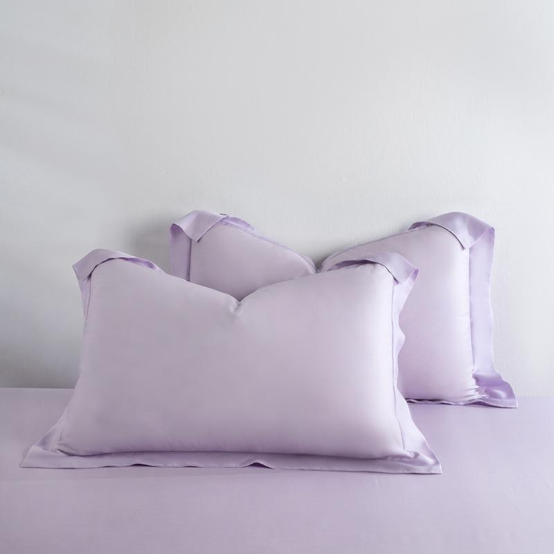 Solid color Class A 100 Tencel pillowcases Silky smooth summer cool ice silk pillowcases 48X74cm silk pillowcases
