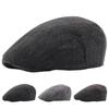 Unisex Retro Coarse Grain Fluff Newsboy Caps Men British Painters Hats Autumn Winter Berets Herringbone Flat Cap Hip Hop Berets