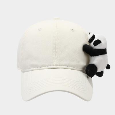 Niedliche Panda Baseballkappe Verstellbare Sonnenschutzkappe Sommer Outdoor Sonnenschutz Schirmmütze