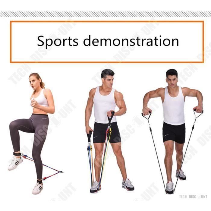 Set de bande élastique de fitness - KIN TD® - 11 pièces - Musculation - Intensif - Mixte