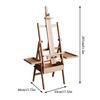 Beech Multifunctional Easel with Drawer Tray Foldable Adjustable Easel Drawing Board Easel for Children Sketch Oil Painting