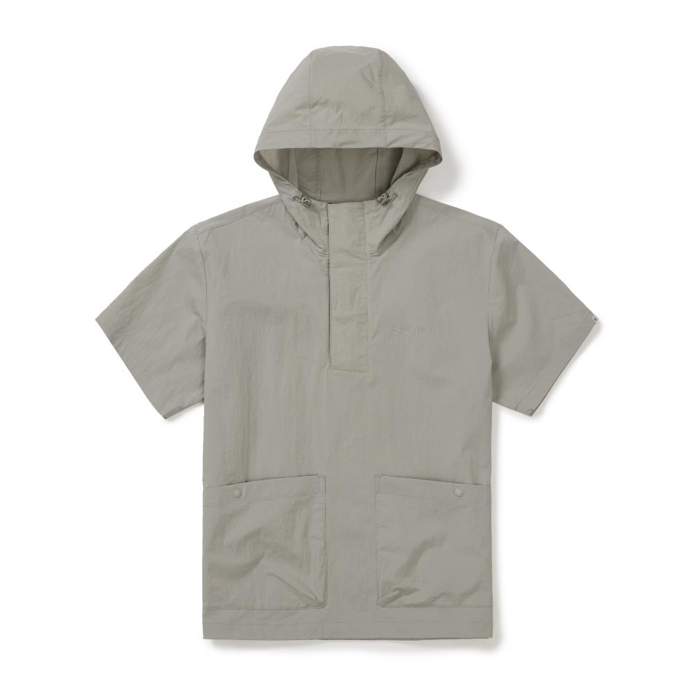 [Snowpeak] Route Hood Short Sleeve Anorak Gray (S26MMRAN65)