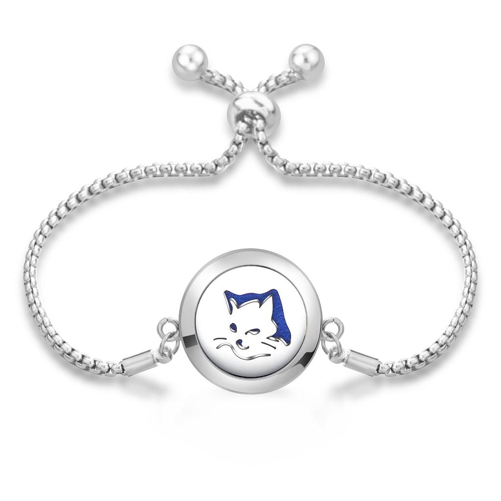 Women's Openable Titanium Steel Essential Oil Diffuser Bracelet