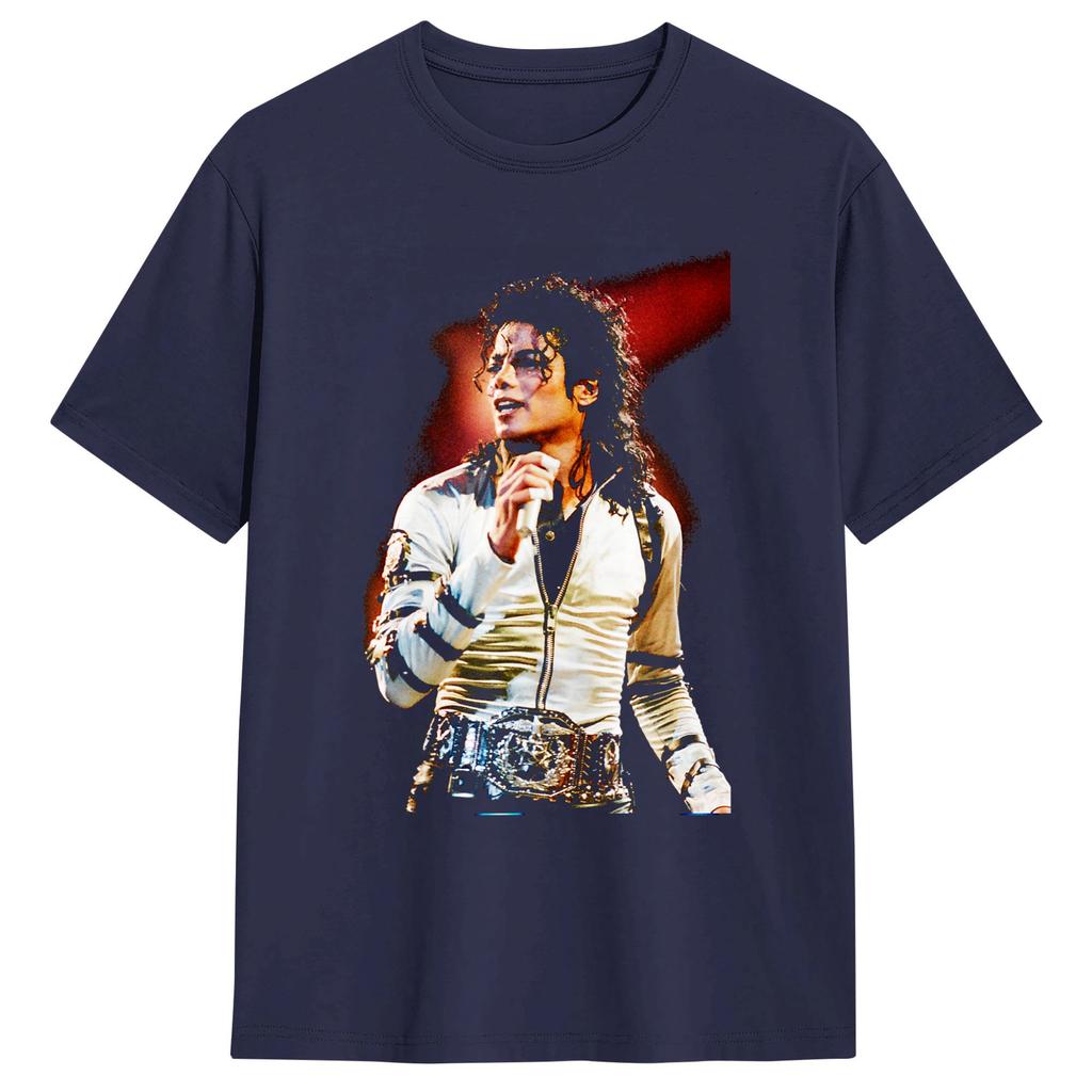 MMichael JJackson Smooth Criminal Live Bad World Tour T Shirt Unisex Fun T Shirts Beach Trendy Cool Tees Cheap Oversized Clothes