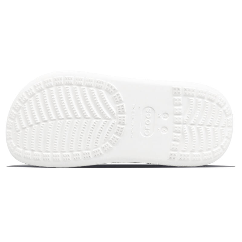 Crocs Crush Clog EVA Dream Butterfly Puff Shoes Casual and Comfortable Hole Shoes Unisex White