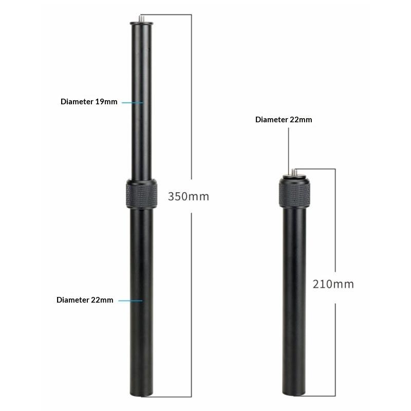 Adjustable Tripod Extension Tube Extender Handle Pole Handheld Telescopic Stick Rod Aluminium For Gimbal Tripod Phone