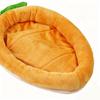 Bunny Bed Soft Warm Carrot Shape Sleeping Mat Rabbits Bed Carrot Shape for Pet Chinchilla Guinea Hedgehog Indoor Outdoor Couch