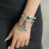 Unisex Adjustable Metal Bangle Vintage Jewelry Lightweight Retro Inspired Wrist Accessory Perfect for Gift Giving