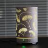 Desktop Decorative Light Ginkgo Leaf Atmosphere Night Light Timed Aroma Diffuser Ultrasonic Air Humidifier with Auto Shut-off