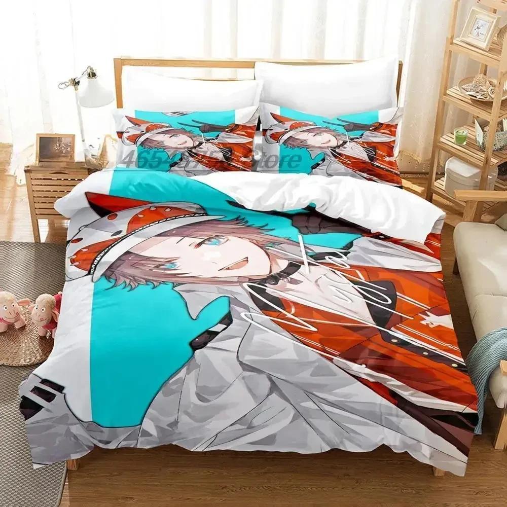 Mysta Rias Printed Bed Set Duvet Cover Pillowcase Bedding Set Bed Linen Sheet Quilt Cover Full Size 3D Print Anime Kawaii Girls