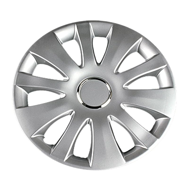 viz 14-inch wheel covers T22, 4 pieces, silver, universal fit, VIZ-WJ5066B14-01