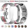 Case+Strap For Redmi Watch 5 Active Soft TPU Cover For Xiaomi Redmi Watch 5 Lite Luxury Metal Watchband Stainless Steel Bracelet