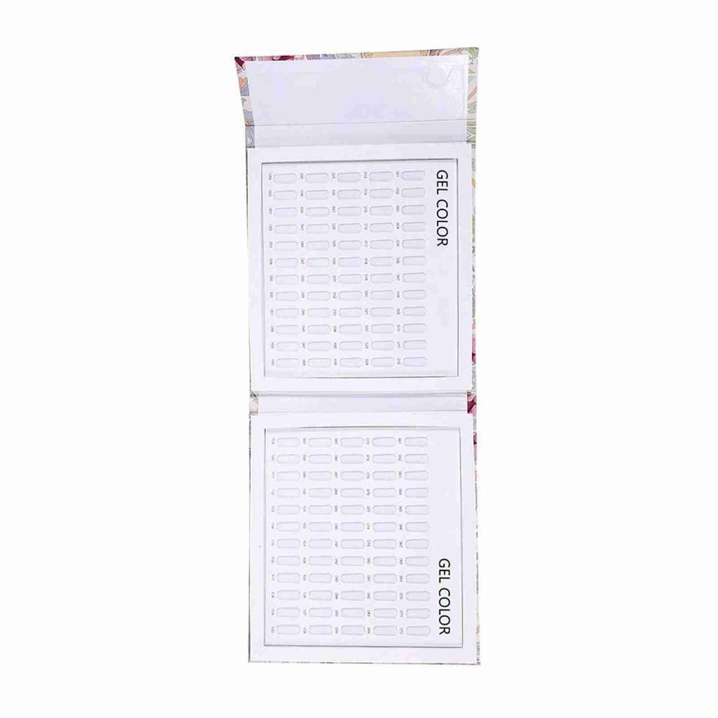 2 Tipos Livro Cartela de Exibição de Cores de Unha Cartão de Exibição de Cores de Gel de Esmalte Placa de Exibição de Nail Art