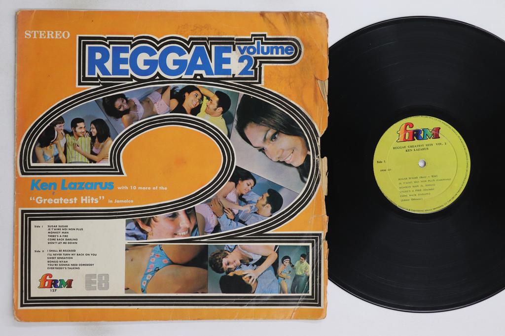 LP Record KEN LAZARUS - Reggae Greatest Hits Vol. 2 FRM127 FRM 1971 Jamaica Reggae, Ska & Dub Used