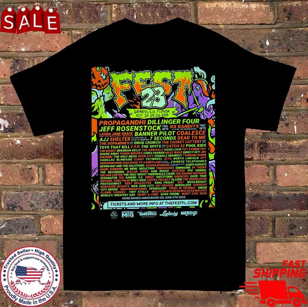 Propagandhi Fest 23 Music Festival T Shirt  OM531 Unisex T-Shirt L