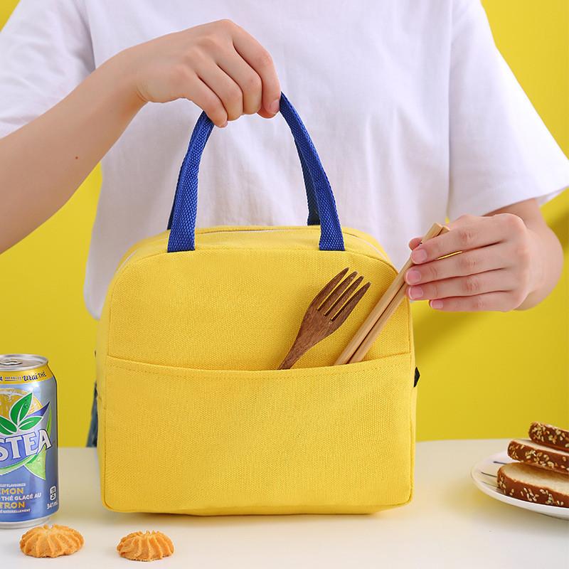 Fashionable Yellow Duck Bento Bag Polyester Cartoon Fun Lunch Bag For Students And Office Workers