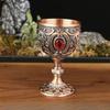Europäischer Stil Hochwertiges Metall Kleines Weinglas, Ein Schluck 30ml Weißweinglas, Kreatives Haushalt Retro Glas Weißweinglas Metall Kleines Weinglas