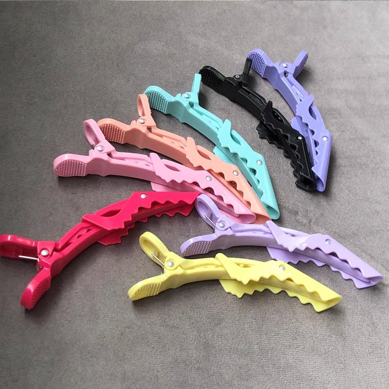 Traceless Styling Hair Clips for Hairdressers - Alligator and Duckbill Side Positioning Clips