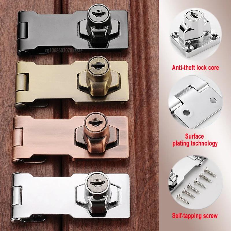 Keyed Hasp Locks Cabinet Locks with Keys,Twist Knob Keyed Locking Hasp,for Drawer,Cabinets Suitable for Use in Various Cabinets