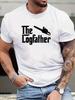 The Logfather Chainsaw Unisexs Crew Neck T Shirt Lumberjack Humor Print Short Sleeve Casual Cotton Work Streetwear Daily Tee