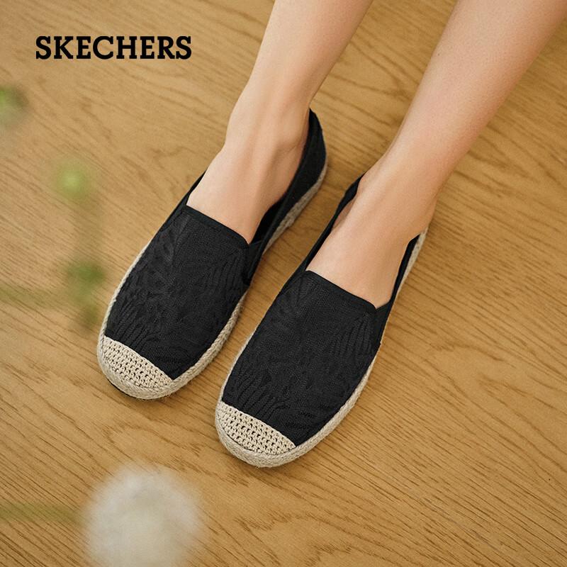 Skechers Women s New Chinese Style Lace Flat Shoes EU 36 чёрный