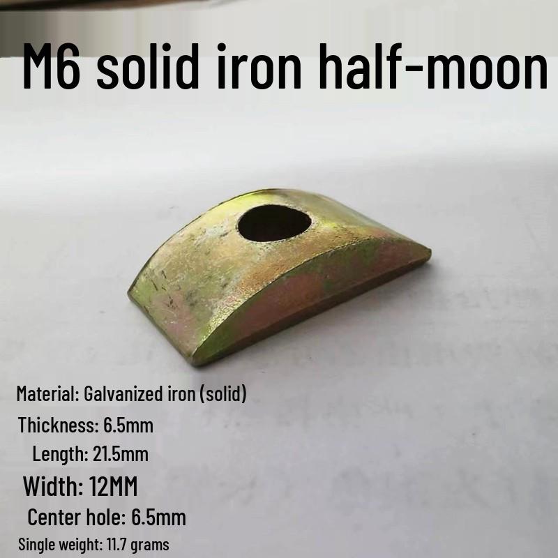 M6M8M10 Plastic Alloy Crescent Furniture Nut Washer