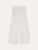 Obeleu Foldable Ribbed Wide Pants - Ivory