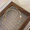 2026 Luxury Raw Stone & Pearl Beaded Dopamine Necklace for Women