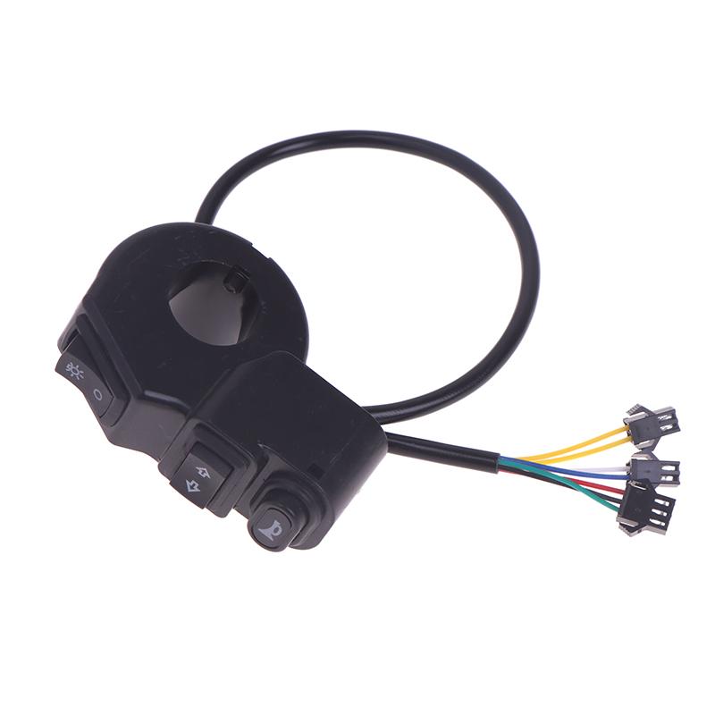 Dc12V 3 In1 Motorcycle Switch Quad Headlights Turn Signal Horn On/Off Button For Bike Scooter Electric Vehicle Moto Handlebar