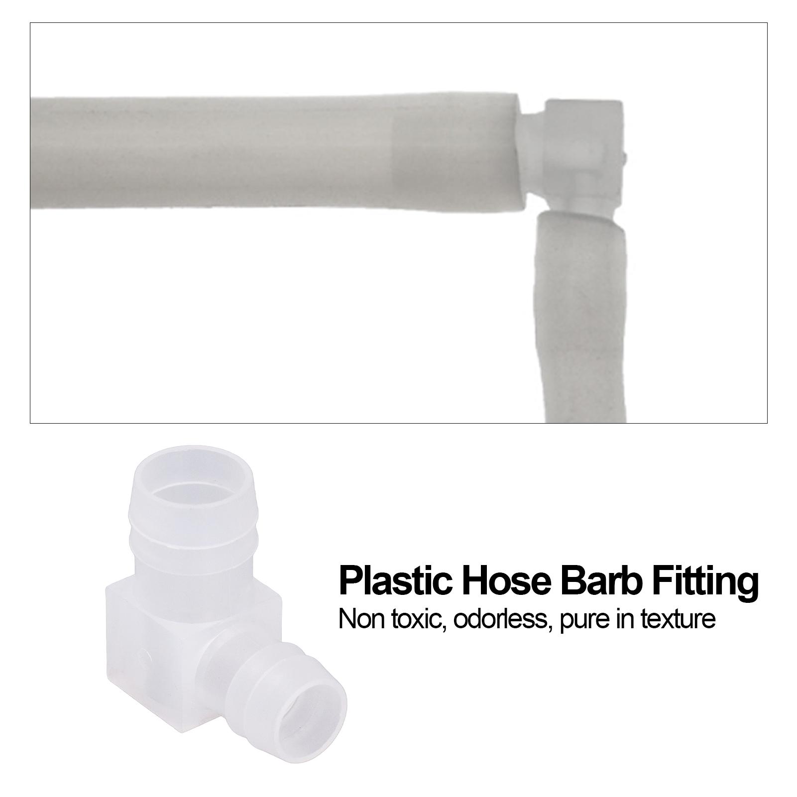

12Pcs Plastic Hose Barb Fitting 90 Degree L Right Angle Reducer Barbed Joint Adapter Elbow