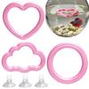 1Pcs Betta Exercise Rings Fish Tank Aquarium Training Ring Hoop Set With Suction Cups Betta Fish Interactive Play Relax Hide Toy
