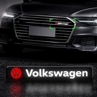 Bilens Mellannät Lampa Märke Emblem Dekoration Styling Biltillbehör För Volkswagen VW Scirocco Jetta Beetle Golf Passat Tiguan