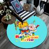 Rainbow Brite2,Round Area Rug,Carpet Rug for Living Room Bedroom Sofa Playroom Decor,Non-slip Floor Mat