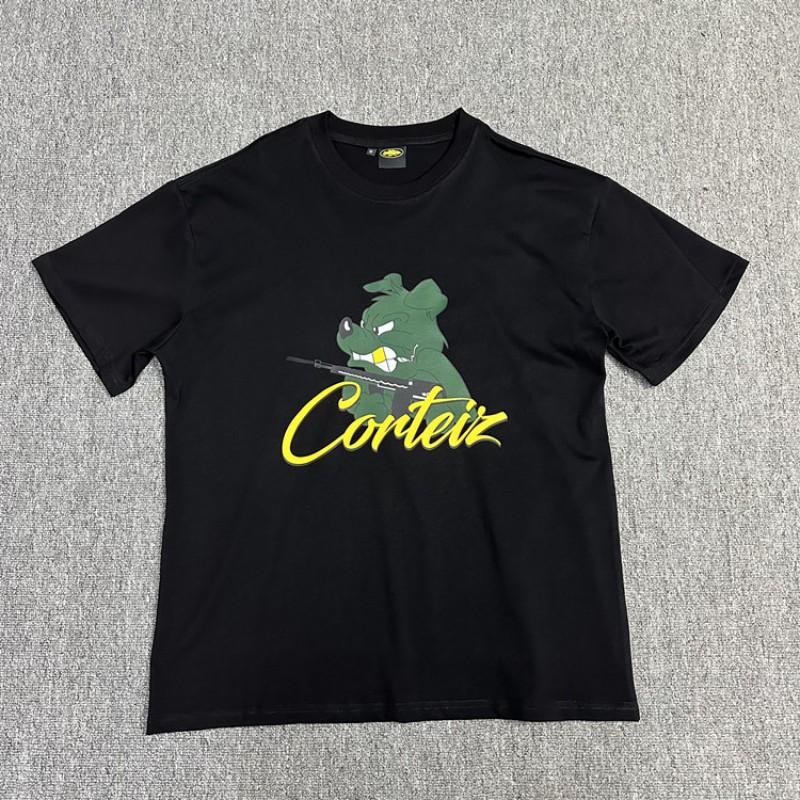 Corteiz Alcatraz Print Tee Unisex Streetwear Hip Hop Skateboard Casual Cotton T-Shirt Loose Fit